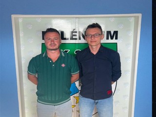 Zľava prezident klubu Christián Solanič a viceprezident Pavol Pavúk.