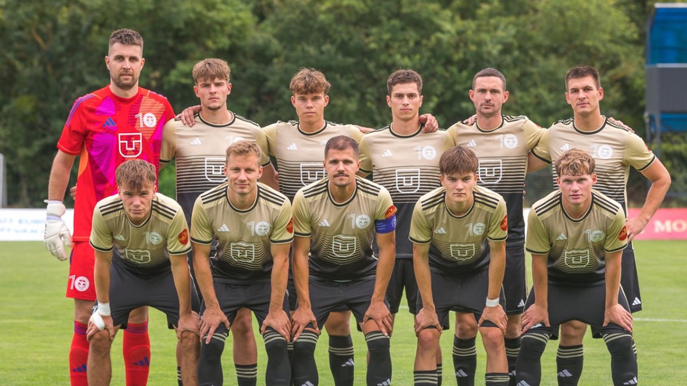 Základná zostava Slávie TU Košice v zápase so Šamorínom.