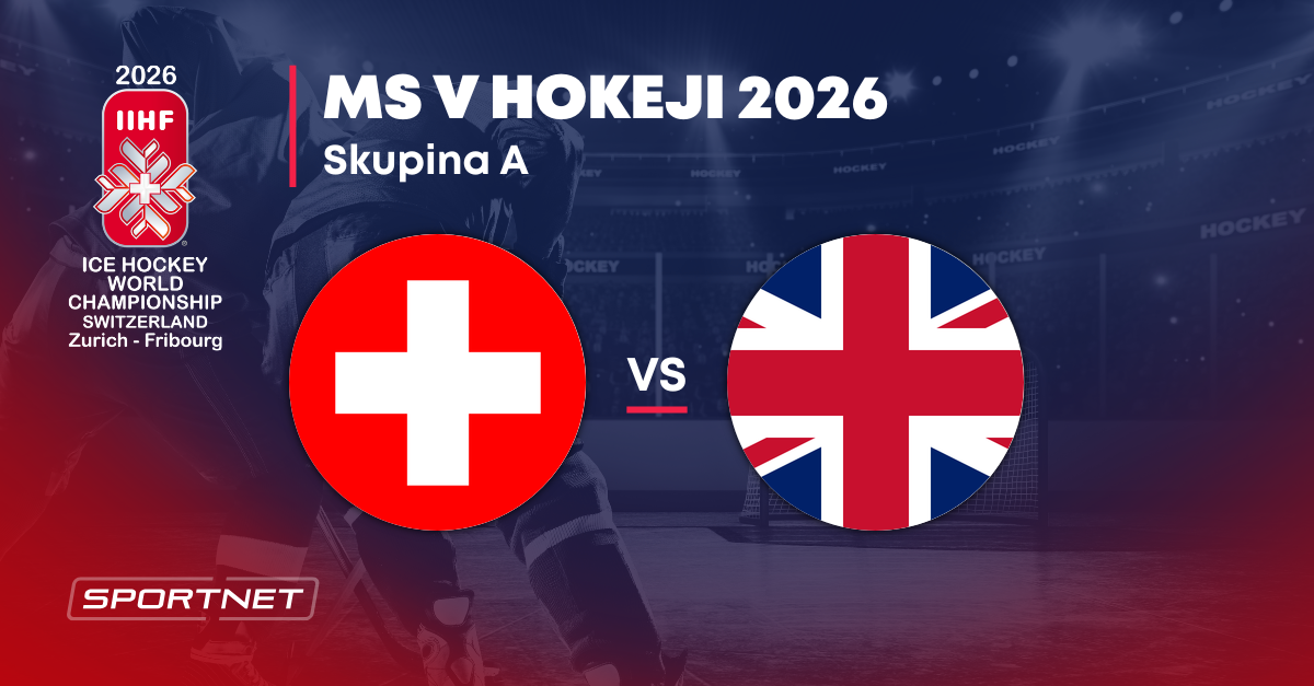 Švajčiarsko - Veľká Británia: ONLINE prenos zo zápasu na MS v hokeji 2026 dnes
