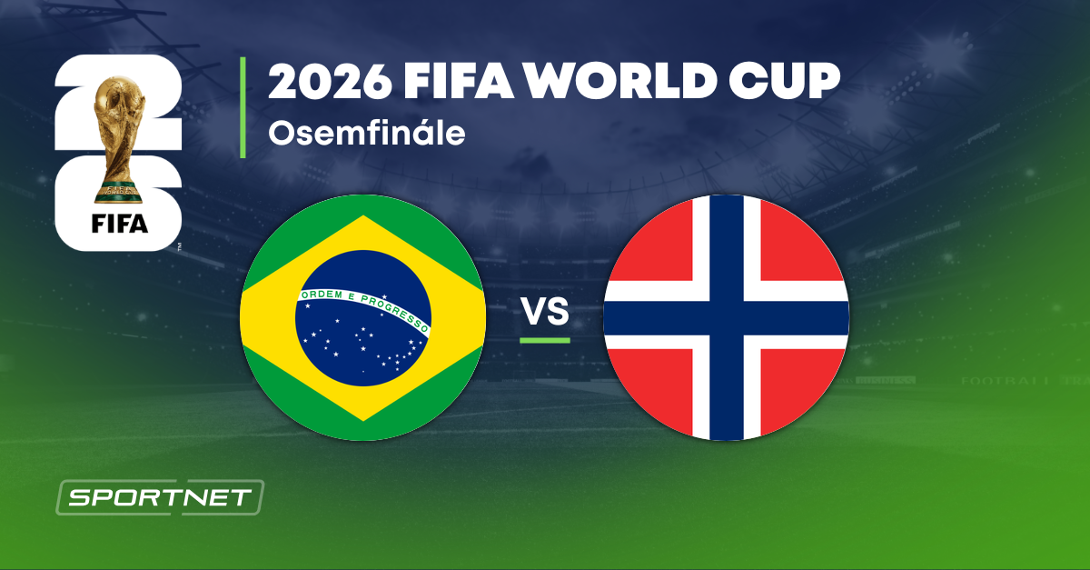 Brazília - Nórsko: ONLINE prenos zo zápasu na MS vo futbale 2026.