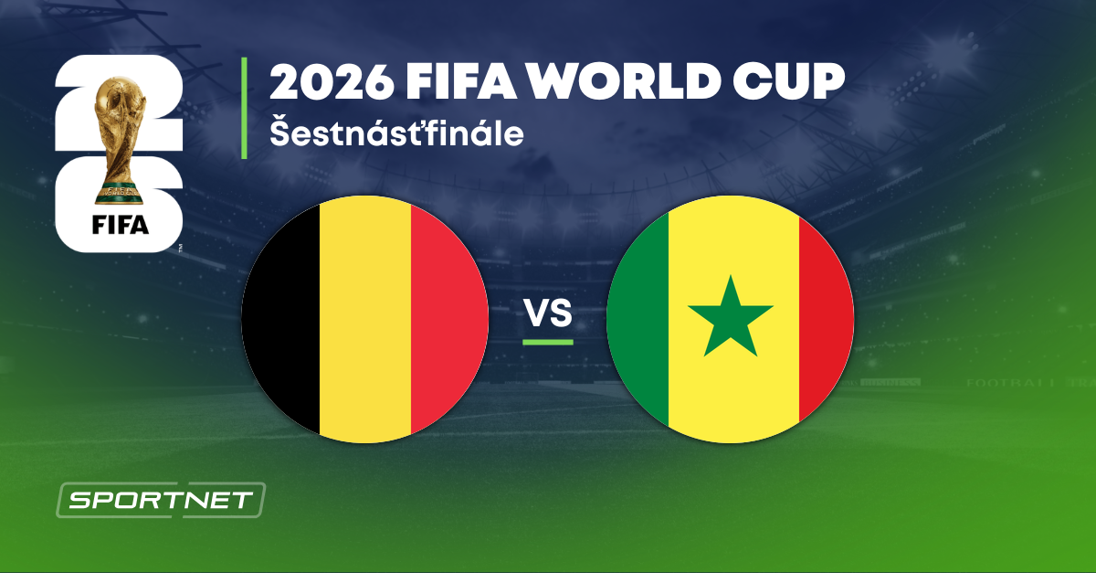 Belgicko - Senegal: ONLINE prenos zo zápasu na MS vo futbale 2026.