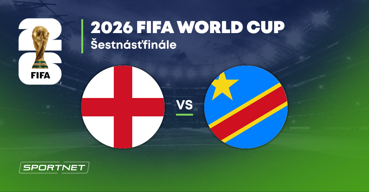 Anglicko - DR Kongo: ONLINE prenos zo zápasu na MS vo futbale 2026.
