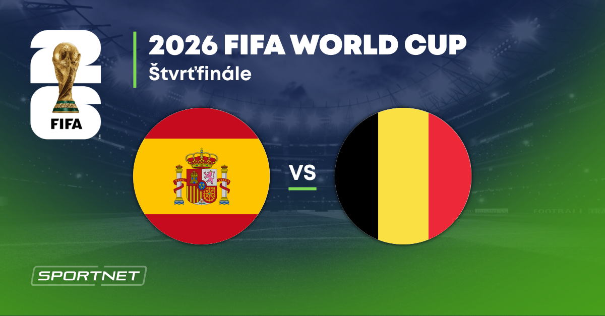 Španielsko - Belgicko: ONLINE prenos zo zápasu na MS vo futbale 2026.