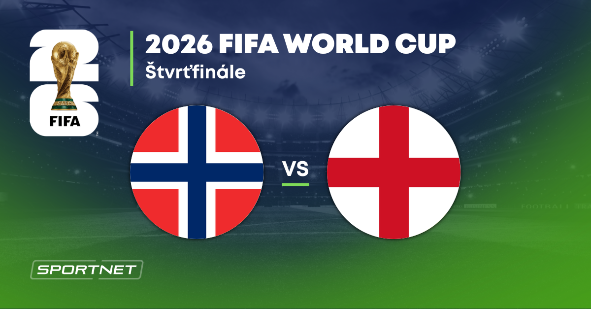 Nórsko - Anglicko: ONLINE prenos zo zápasu na MS vo futbale 2026.