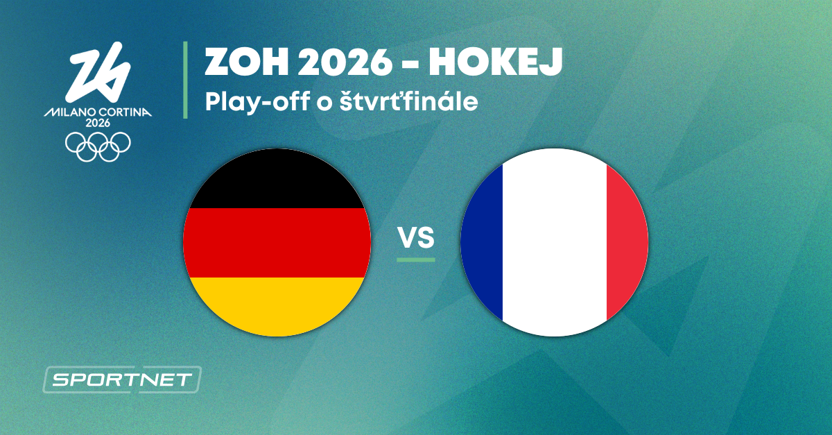 Nemecko - Francúzsko: ONLINE prenos zo zápasu na ZOH Miláno 2026 dnes (hokej)