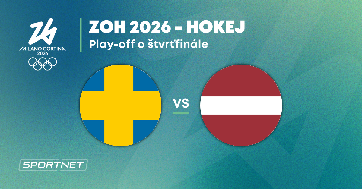 Švédsko - Lotyšsko: ONLINE prenos zo zápasu na ZOH Miláno 2026 dnes (hokej)