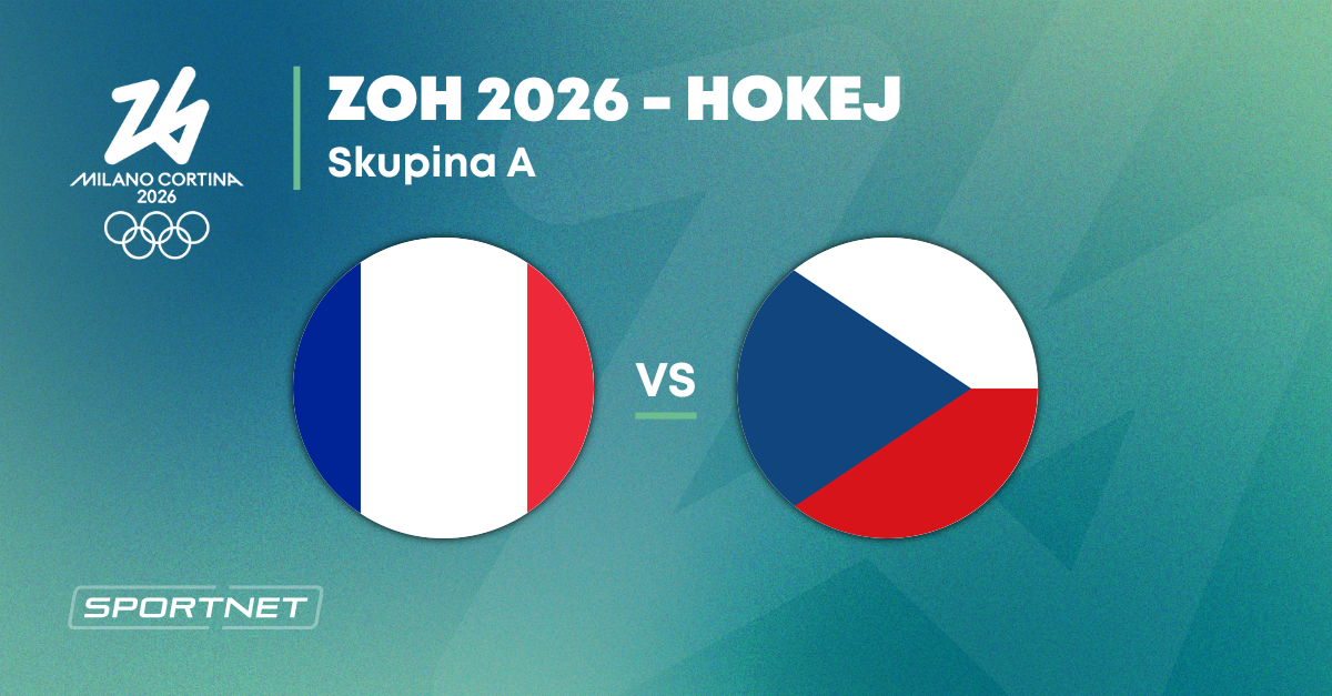 Francúzsko - Česko: ONLINE prenos zo zápasu na ZOH Miláno 2026 dnes (hokej)