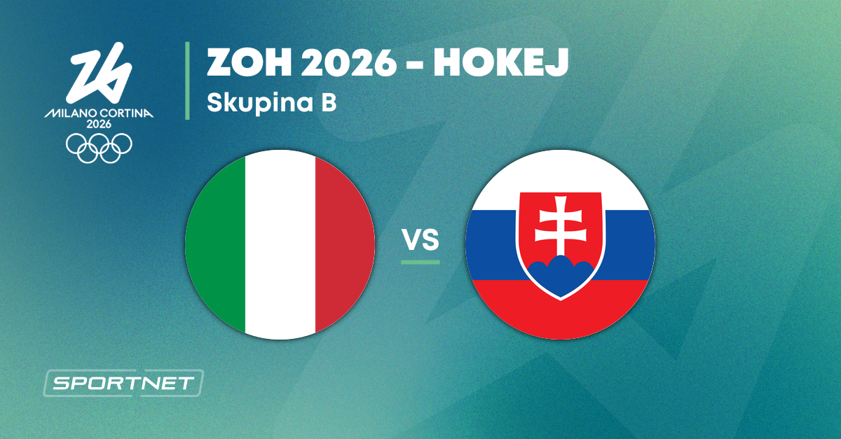 Taliansko - Slovensko: ONLINE prenos zo zápasu na ZOH Miláno 2026 dnes (hokej)