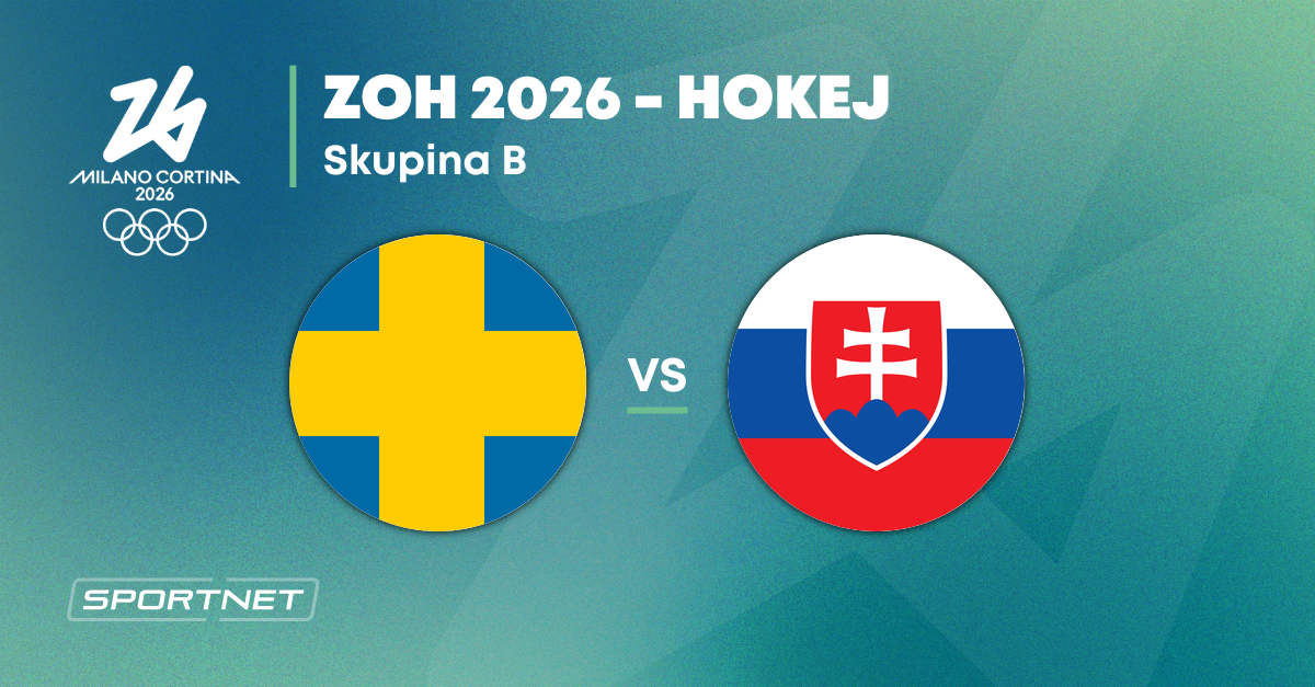 Slovensko - Švédsko: ONLINE prenos zo zápasu na ZOH Miláno 2026 dnes (hokej)